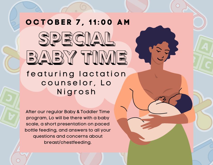 promo image for lactation baby time