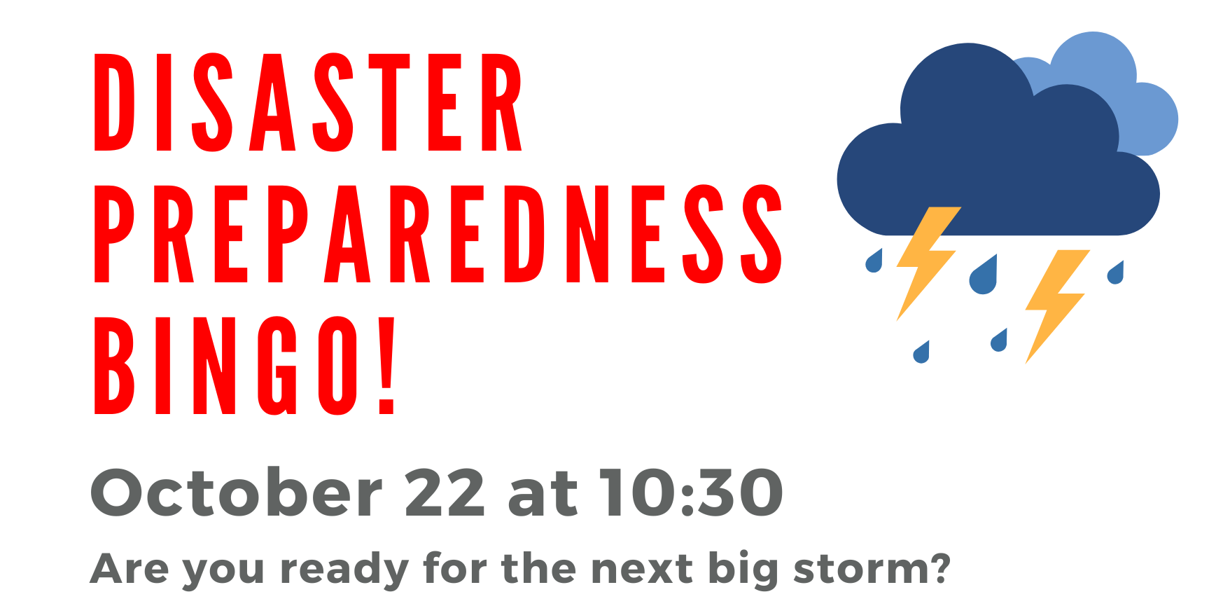 Disaster Preparedness Bingo logo