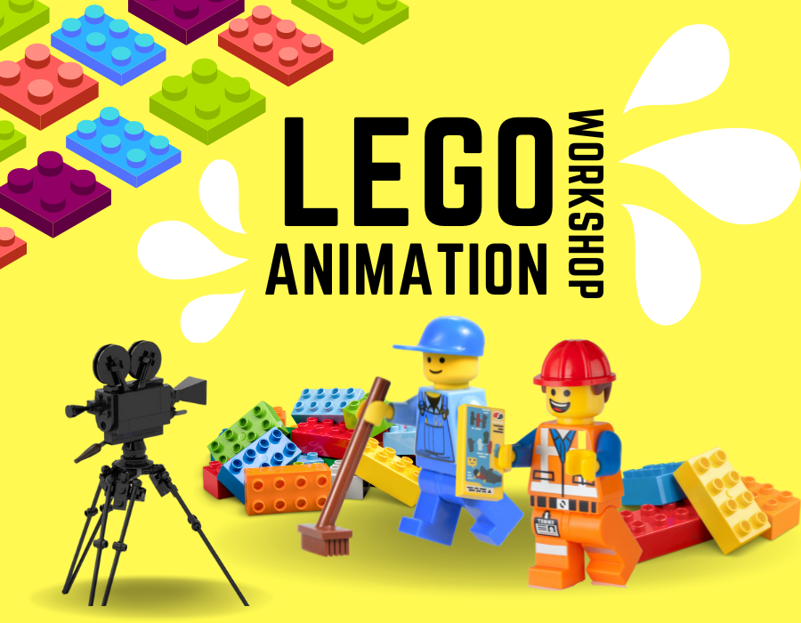 Lego Animation- lego camera filming mini figures with bricks