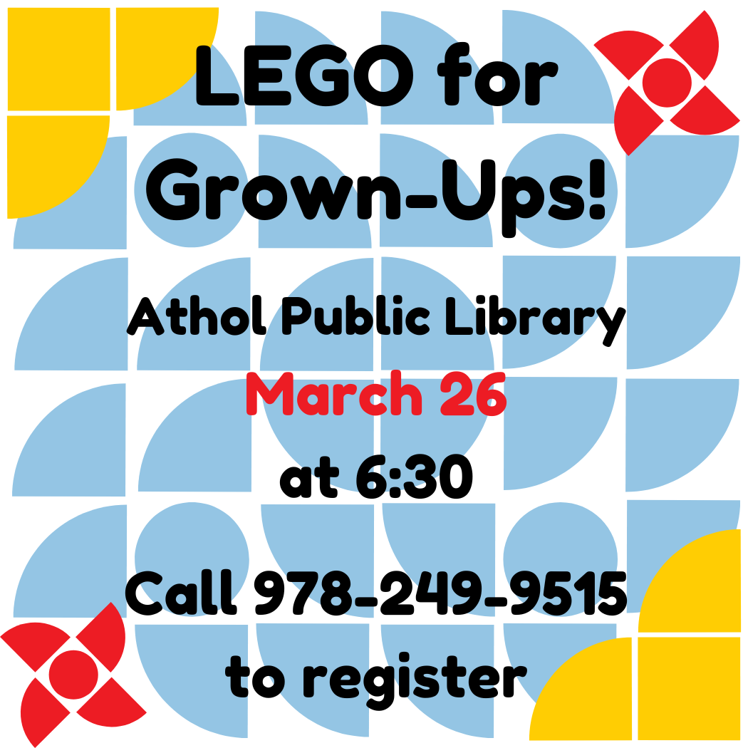 LEGO for Grown-Ups red, yellow, blue mosaic March 26 at 6:30