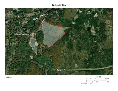 Bidwell site map