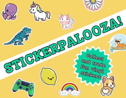 Stickerpalooza! Collect and trade fun vinyl stickers!