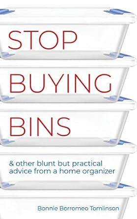 Book cover for "Stop Buying Bins"