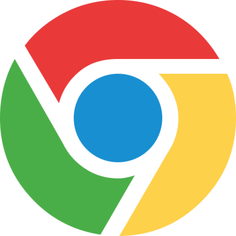 Google Chrome logo in green, red, yellow, and blue