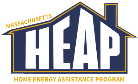 fuel assistance logo - silhouette of a house with the letters HEAP