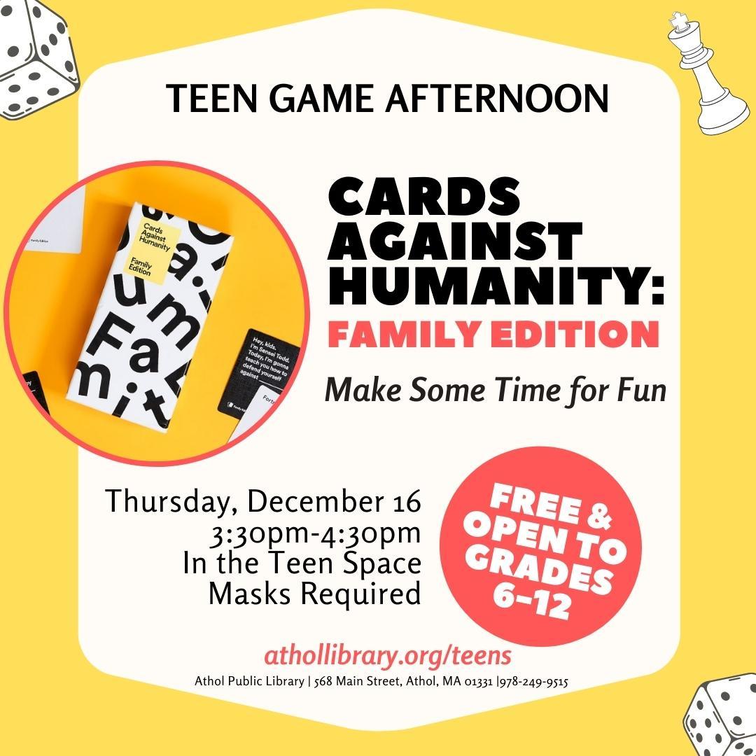 Teen Game Afternoon