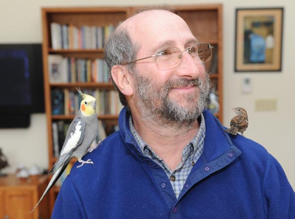 Richie Davis with birds