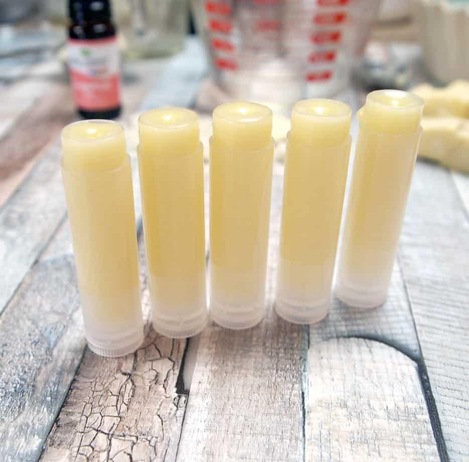 tubes of lip balm