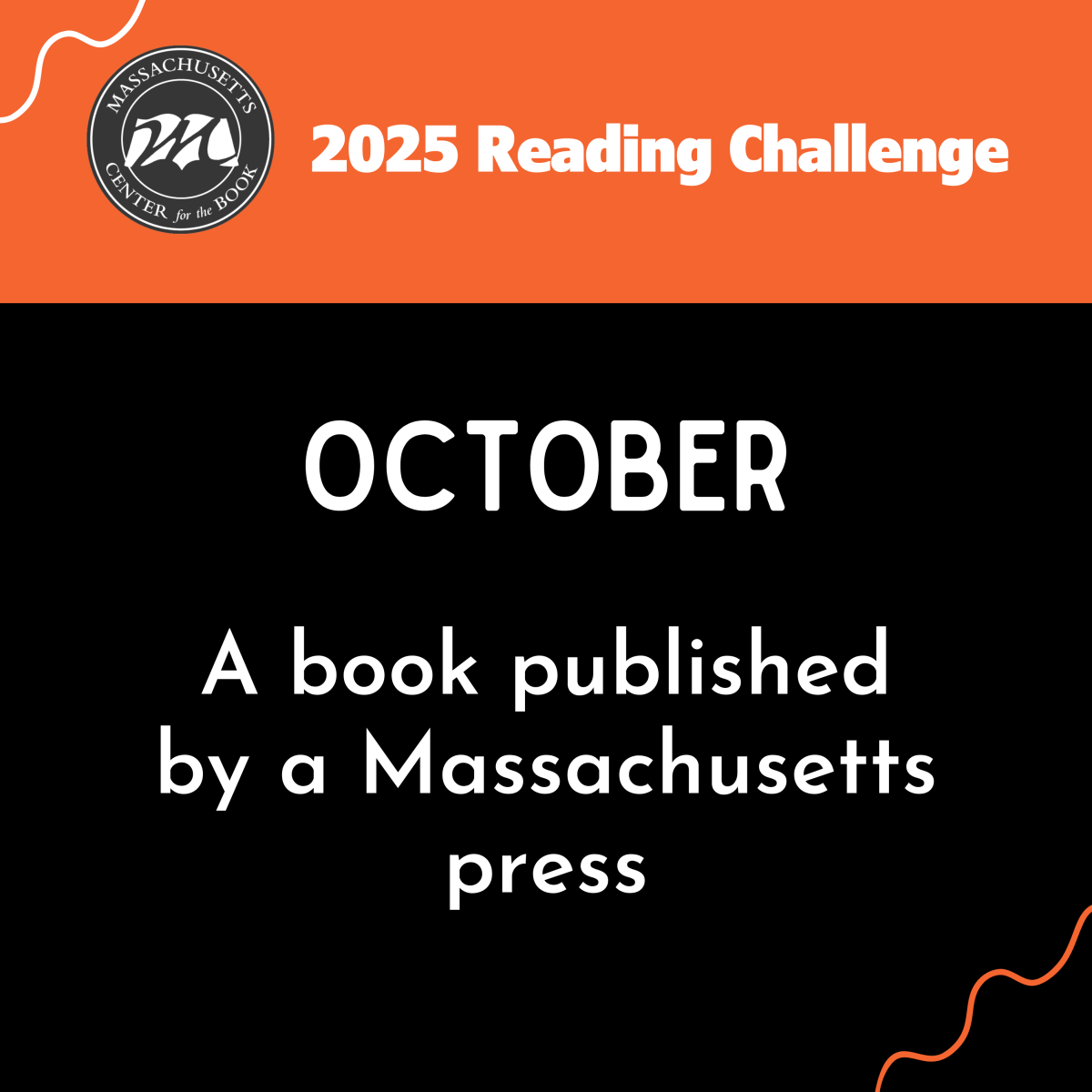 October:  A book published by a Massachusetts press