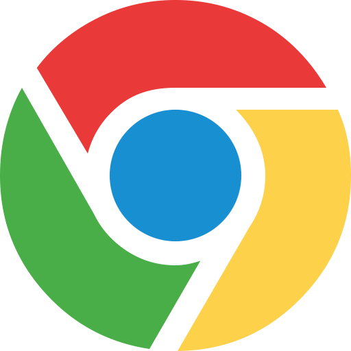 Google Chrome logo in green, red, yellow, and blue