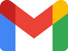 Gmail M logo in blue, red, yellow, and green